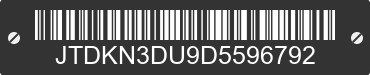 2013 TOYOTA Prius JTDKN3DU9D5596792 VIN decoded
