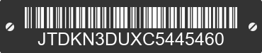 2012 TOYOTA Prius JTDKN3DUXC5445460 VIN decoded