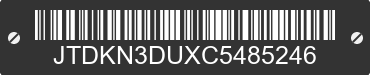 2012 TOYOTA Prius JTDKN3DUXC5485246 VIN decoded