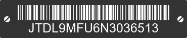 2022 TOYOTA Prius JTDL9MFU6N3036513 VIN decoded