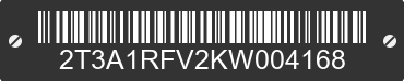 2019 TOYOTA RAV4 2T3A1RFV2KW004168 VIN decoded