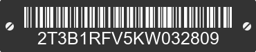 2019 TOYOTA RAV4 2T3B1RFV5KW032809 VIN decoded