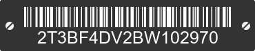 2011 TOYOTA RAV4 2T3BF4DV2BW102970 VIN decoded