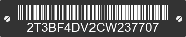 2012 TOYOTA RAV4 2T3BF4DV2CW237707 VIN decoded