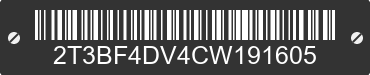 2012 TOYOTA RAV4 2T3BF4DV4CW191605 VIN decoded
