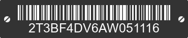 2010 TOYOTA RAV4 2T3BF4DV6AW051116 VIN decoded