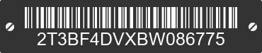 2011 TOYOTA RAV4 2T3BF4DVXBW086775 VIN decoded