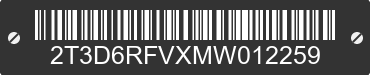 2021 TOYOTA RAV4 2T3D6RFVXMW012259 VIN decoded
