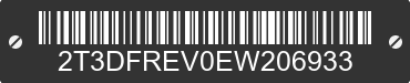 2014 TOYOTA RAV4 2T3DFREV0EW206933 VIN decoded