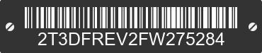 2015 TOYOTA RAV4 2T3DFREV2FW275284 VIN decoded