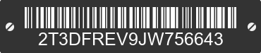2018 TOYOTA RAV4 2T3DFREV9JW756643 VIN decoded