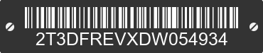 2013 TOYOTA RAV4 2T3DFREVXDW054934 VIN decoded