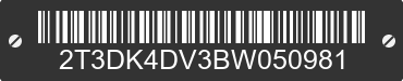 2011 TOYOTA RAV4 2T3DK4DV3BW050981 VIN decoded