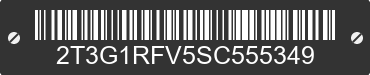 2025 TOYOTA RAV4 2T3G1RFV5SC555349 VIN decoded