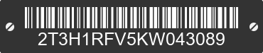 2019 TOYOTA RAV4 2T3H1RFV5KW043089 VIN decoded