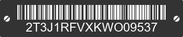 2019 TOYOTA RAV4 2T3J1RFVXKWO09537 VIN decoded