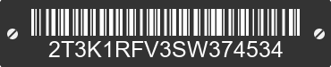 2025 TOYOTA RAV4 2T3K1RFV3SW374534 VIN decoded