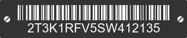 2025 TOYOTA RAV4 2T3K1RFV5SW412135 VIN decoded