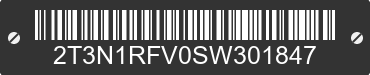 2025 TOYOTA RAV4 2T3N1RFV0SW301847 VIN decoded