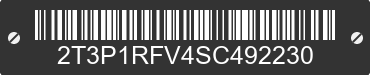 2025 TOYOTA RAV4 2T3P1RFV4SC492230 VIN decoded