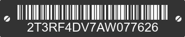 2010 TOYOTA RAV4 2T3RF4DV7AW077626 VIN decoded