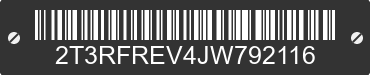 2018 TOYOTA RAV4 2T3RFREV4JW792116 VIN decoded