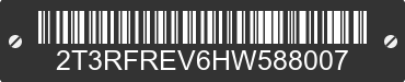 2017 TOYOTA RAV4 2T3RFREV6HW588007 VIN decoded