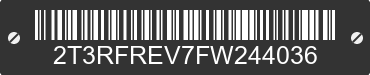 2015 TOYOTA RAV4 2T3RFREV7FW244036 VIN decoded