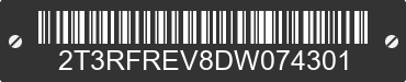 2013 TOYOTA RAV4 2T3RFREV8DW074301 VIN decoded