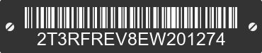 2014 TOYOTA RAV4 2T3RFREV8EW201274 VIN decoded