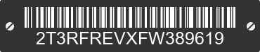2015 TOYOTA RAV4 2T3RFREVXFW389619 VIN decoded