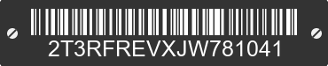 2018 TOYOTA RAV4 2T3RFREVXJW781041 VIN decoded
