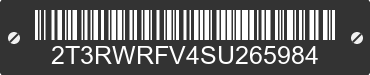 2025 TOYOTA RAV4 2T3RWRFV4SU265984 VIN decoded