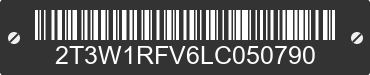 2020 TOYOTA RAV4 2T3W1RFV6LC050790 VIN decoded