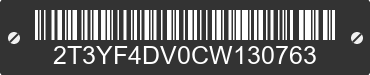 2012 TOYOTA RAV4 2T3YF4DV0CW130763 VIN decoded