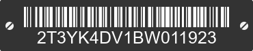 2011 TOYOTA RAV4 2T3YK4DV1BW011923 VIN decoded