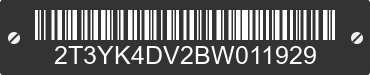 2011 TOYOTA RAV4 2T3YK4DV2BW011929 VIN decoded