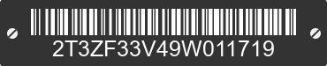 2009 TOYOTA RAV4 2T3ZF33V49W011719 VIN decoded
