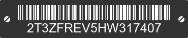 2017 TOYOTA RAV4 2T3ZFREV5HW317407 VIN decoded