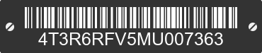 2021 TOYOTA RAV4 4T3R6RFV5MU007363 VIN decoded
