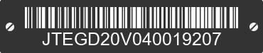 2004 TOYOTA RAV4 JTEGD20V040019207 VIN decoded