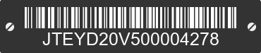 0 TOYOTA RAV4 JTEYD20V500004278 VIN decoded