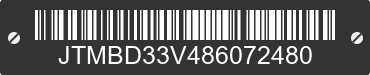 2008 TOYOTA RAV4 JTMBD33V486072480 VIN decoded