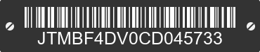 2012 TOYOTA RAV4 JTMBF4DV0CD045733 VIN decoded