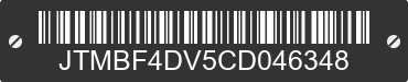 2012 TOYOTA RAV4 JTMBF4DV5CD046348 VIN decoded