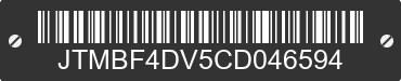 2012 TOYOTA RAV4 JTMBF4DV5CD046594 VIN decoded