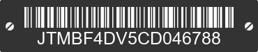 2012 TOYOTA RAV4 JTMBF4DV5CD046788 VIN decoded