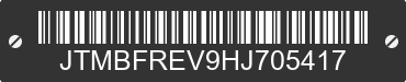 2017 TOYOTA RAV4 JTMBFREV9HJ705417 VIN decoded
