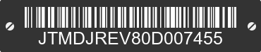 0 TOYOTA RAV4 JTMDJREV80D007455 VIN decoded
