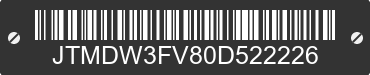 0 TOYOTA RAV4 JTMDW3FV80D522226 VIN decoded